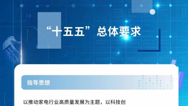 一图读懂中国家用电器工业“十五五”高质量发展实施方案